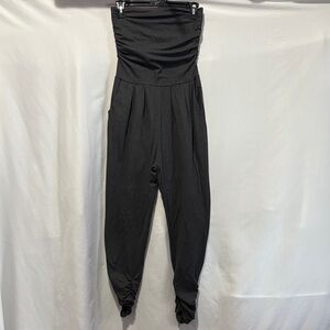 American Dream Grey Strapless Jumpsuit